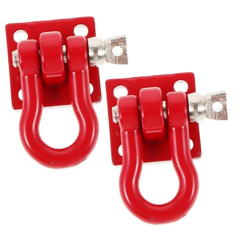 Kisangel 2 Stück Metall Abschlepphaken für Rc Auto Kletterer Realistische Rescue Buckles Einfache Montage Ersatzteile für LKW und Buggy Kompatibel mit Modell Crawler von Kisangel
