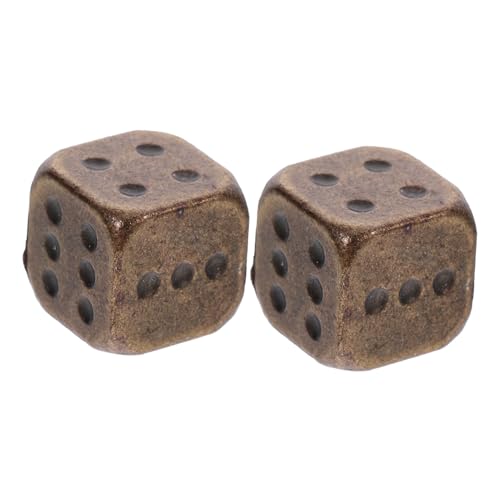 Kisangel 2 Stück Metallwürfel Tisch Schluck Mini 6-seitiges Spiel Würfel für Spiel Spieleprop kleine Würfel Spiellehrwürfel große Zahlenwürfel Spiel Würfel Golden Kisangel 2 Stück Metallwürfel Tisch Schluck Mini 6-seitiges Spiel Würfel für Spiel Spieleprop kleine Würfel Spiellehrwürfel große Zahlenwürfel Spiel Würfel Golden von Kisangel