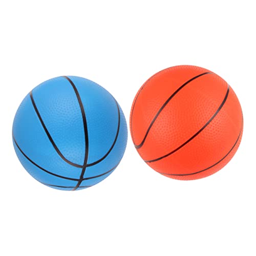 Kisangel 2 Stück Mini-Basketballspielzeug Party Mini-Basketball aus Schaumstoff Miniatur klein Basketball -Babyspielzeug Kinderbasketball Mini aufblasbare Basketbälle Mini-Korbball Plastik von Kisangel