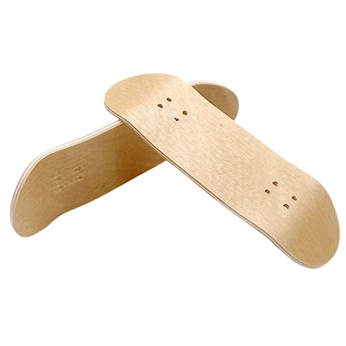 Kisangel 2 Stück Mini Finger Skateboard Decks aus Stabilem Holz für Anfänger und Profis Leicht und Langlebig Perfektes für Skateboard Fans von Kisangel