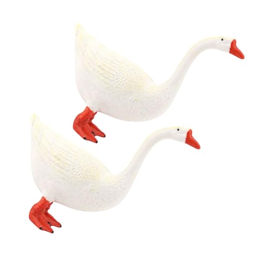 Kisangel 2 Stück Mini Gänse Figuren aus Kunststoff Realistische Tischdekoration für Garten Büro und Festlichkeiten Stabile Gänse Skulpturen für Sammler Kisangel 2 Stück Mini Gänse Figuren aus Kunststoff Realistische Tischdekoration für Garten Büro und Festlichkeiten Stabile Gänse Skulpturen für Sammler von Kisangel