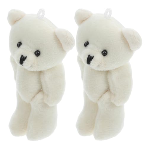 Kisangel 2 Stück Mini Plüschbären Mikrobär Kuscheltier zur Graduation Langlebige Niedliche Stofftiere für Schule Büro Sammler und Deko von Kisangel