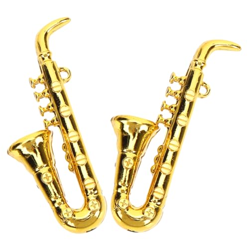 Kisangel 2 Stück Mini-Saxophon Miniaturen Stütze Retro Puppe Mini-Musikinstrument-Dekoration Realistisch Klein Mini House Accessory Desktop-miniaturinstrument Hausdekoration Golden Plastik Kisangel 2 Stück Mini-Saxophon Miniaturen Stütze Retro Puppe Mini-Musikinstrument-Dekoration Realistisch Klein Mini House Accessory Desktop-miniaturinstrument Hausdekoration Golden Plastik von Kisangel