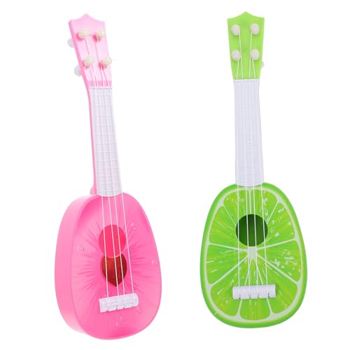 Kisangel 2 Stück Mini Ukulele Teiliges Musikinstrumente Mini Gitarre Lernspielzeug Frühe für Mädchen und Jungen mit Bunter Cartoon Optik Kisangel 2 Stück Mini Ukulele Teiliges Musikinstrumente Mini Gitarre Lernspielzeug Frühe für Mädchen und Jungen mit Bunter Cartoon Optik von Kisangel