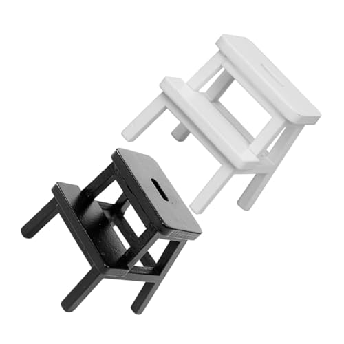 Kisangel 2 Stück Miniatur Holztrittleiter Teiliges Stabile Miniatur Puppenhausmöbel Vielseitiger Mini Holzhocker Weiß und Schwarz Dekorativ für Wohnzimmer Schlafzimmer und Küche Kisangel 2 Stück Miniatur Holztrittleiter Teiliges Stabile Miniatur Puppenhausmöbel Vielseitiger Mini Holzhocker Weiß und Schwarz Dekorativ für Wohnzimmer Schlafzimmer und Küche von Kisangel