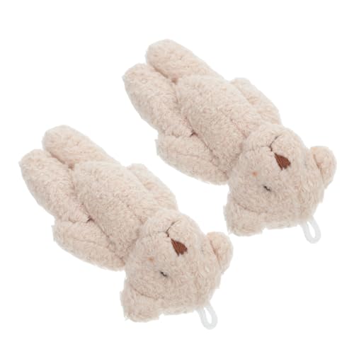 Kisangel 2 Stück Miniatur Plüschbär Handgefertigt aus Weichem Material für Puppenhaus Dekoration und Kreative Fotografie Detailreiche Kleine Bären als Gemütliche Miniatur Deko und von Kisangel