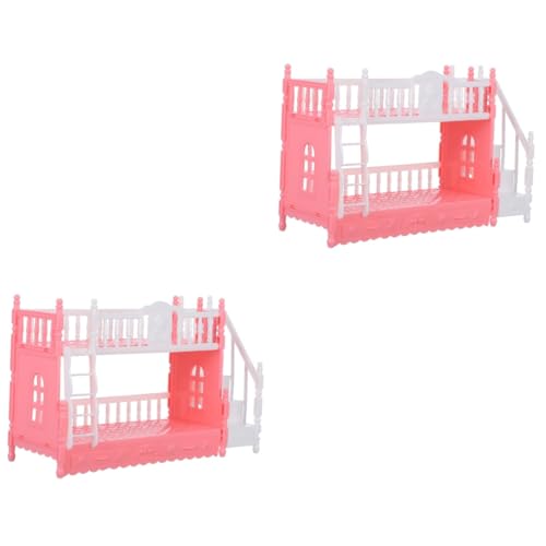Kisangel 2 Stück Miniatur Puppenhaus Doppelstockbett Prinzessin Stil Detailreiches Möbel für Puppenhaus Schlafzimmer Dekoration Leicht Vielseitig für Puppen und Landschaften Kisangel 2 Stück Miniatur Puppenhaus Doppelstockbett Prinzessin Stil Detailreiches Möbel für Puppenhaus Schlafzimmer Dekoration Leicht Vielseitig für Puppen und Landschaften von Kisangel