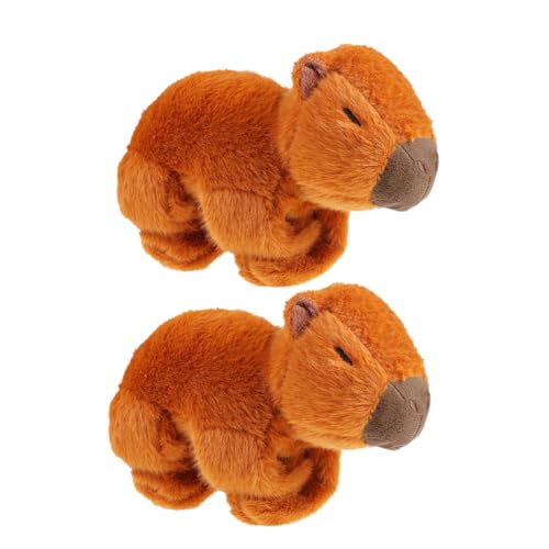 Kisangel 2 Stück Niedliche Capybara Plüsch Slap Armbänder und Bequem als Dekorative Kuscheltier Spielzeuge für Vielseitig als Kissen oder für Zuhause Büro Auto Geeignet von Kisangel
