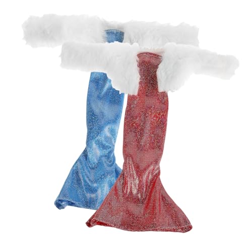 Kisangel 2 Stück Noble Puppenkleider Elegante Abendkleider für Puppen Party Outfits Stilvolle Kostüme für Puppenliebhaber Verarbeitet und Detailreich Gestaltet von Kisangel