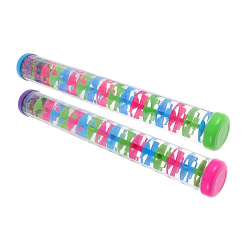 Kisangel 2 Stück ORFF Music -Lehrwerkzeuge Regenstick sensorische Regenstift für Musikalische Klangröhre Regenstock Rassel Regenstabinstrument Regenstab für Plastik Kisangel 2 Stück ORFF Music -Lehrwerkzeuge Regenstick sensorische Regenstift für Musikalische Klangröhre Regenstock Rassel Regenstabinstrument Regenstab für Plastik von Kisangel