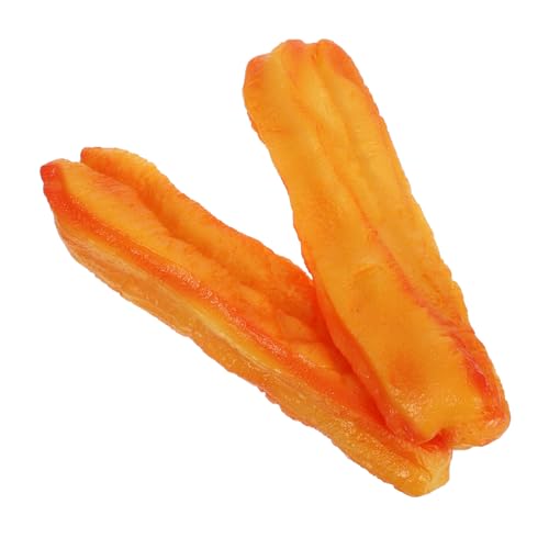 Kisangel 2 Stück PVC Simulation Öl Sticks Modell Realistische Chinesische Frühstücksdekoration für Fotografie Küchen Displays und Frühstücksläden von Kisangel