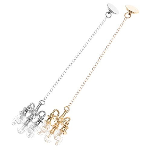 Kisangel 2 Stück Pendelleuchte Mit Fünf Köpfen Hängend Wohnzimmer Deckenleuchten Kronleuchter Leuchtmittel Kinderspielzeug Miniatur-hängelampe Miniaturmodell Legierung Kisangel 2 Stück Pendelleuchte Mit Fünf Köpfen Hängend Wohnzimmer Deckenleuchten Kronleuchter Leuchtmittel Kinderspielzeug Miniatur-hängelampe Miniaturmodell Legierung von Kisangel