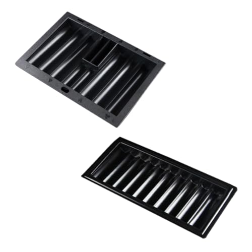 Kisangel 2 Stück Poker Chip Tray aus Plastik Robuste Aufbewahrung für Pokerspiel Tragbarer Chips Organizer für Tischspiele Kompakt und Leicht zu Verstauen Pokerabende und Spielabende von Kisangel