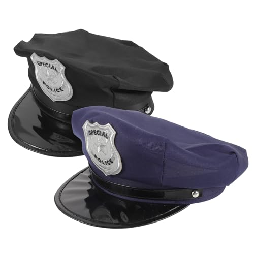 Kisangel 2 Stück Polizei Kostüm Zubehör Twill Material Verstellbar Unisex Teiliges für Halloween Geburtstage Bühnenauftritte Blau Schwarz Kisangel 2 Stück Polizei Kostüm Zubehör Twill Material Verstellbar Unisex Teiliges für Halloween Geburtstage Bühnenauftritte Blau Schwarz von Kisangel