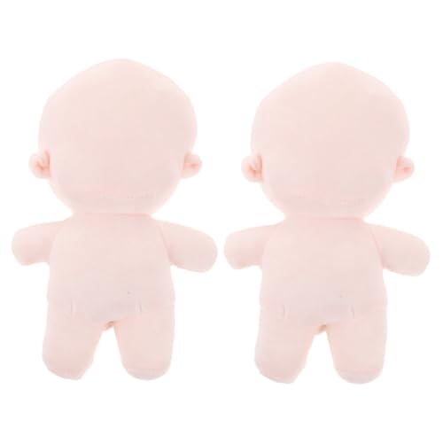 Kisangel 2 Stück Puppe Puppe für kinderpuppe Spielzeugpuppe Puppen Puppenmodell Puppen für Bastelprojekte Puppenrohling süße Puppen Plüschspielzeug PP Baumwolle von Kisangel
