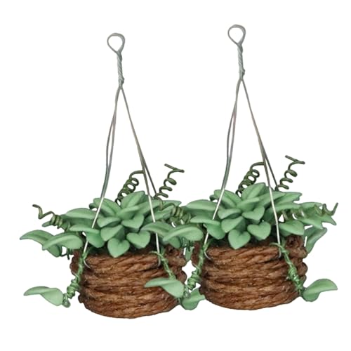 Kisangel 2 Stück Puppenhaus Topfpflanze Wohnkultur Hängende Blumentöpfe Zimmerpflanze Mini-Bonsai-Topf Mini-pflanzenmodell Winziges Bonsai- Mini-Bonsai-Figur Mini- - Green Harz Kisangel 2 Stück Puppenhaus Topfpflanze Wohnkultur Hängende Blumentöpfe Zimmerpflanze Mini-Bonsai-Topf Mini-pflanzenmodell Winziges Bonsai- Mini-Bonsai-Figur Mini- - Green Harz von Kisangel