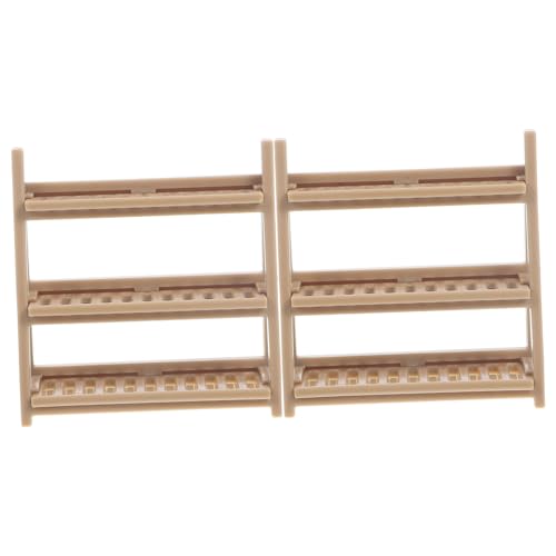 Kisangel Puppenhaus-aufbewahrungsständer 2 Stück Schrank Miniaturmöbel Für Mini-hausdekorationen von Kisangel