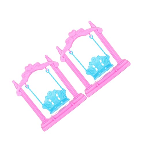 Kisangel 2 Stück Puppenhausschaukel für kinderspielzeug puppenmöbel spielzeuge für Toys for Puppenhaus-Schaukelstuhlmodell Fotografie-Requisiten Plastik Rosa Kisangel 2 Stück Puppenhausschaukel für kinderspielzeug puppenmöbel spielzeuge für Toys for Puppenhaus-Schaukelstuhlmodell Fotografie-Requisiten Plastik Rosa von Kisangel