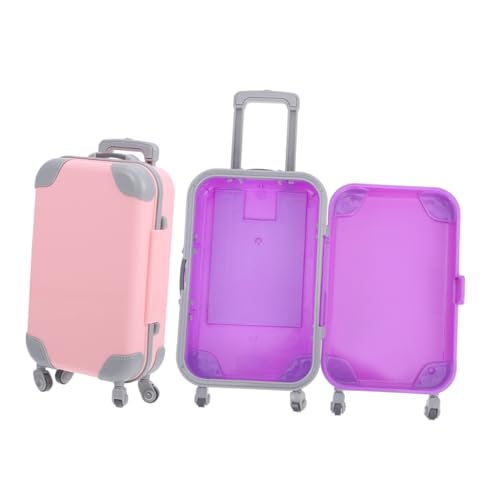 Kisangel 2 Stück Puppenkoffer Kinderspielzeugkoffer Puppen-reisetragetasche Puppenhaus Koffer Mini-koffermodell Puppenhaus Wohnzimmer Möbel Koffer Puppenhauszubehör Abs Kisangel 2 Stück Puppenkoffer Kinderspielzeugkoffer Puppen-reisetragetasche Puppenhaus Koffer Mini-koffermodell Puppenhaus Wohnzimmer Möbel Koffer Puppenhauszubehör Abs von Kisangel