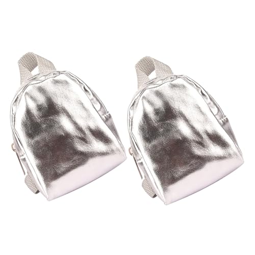 Kisangel 2 Stück Puppenrucksack Puppen Ankleide Schultaschen Puppenhaus Requisiten Miniatur Schulbedarf Mini Puppen Ankleidezubehör Hübscher Miniatur Rucksack Mini Figurentaschen von Kisangel