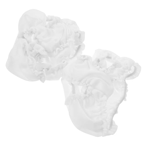 Kisangel 2 Stück Puppenunterwäsche Höschen Windeln Reborn Puppen Puppenzubehör Reborn Accessoires Zubehör Für Puppen Puppenoutfits Puppenkram Fake Stuff Stoff Weiß von Kisangel