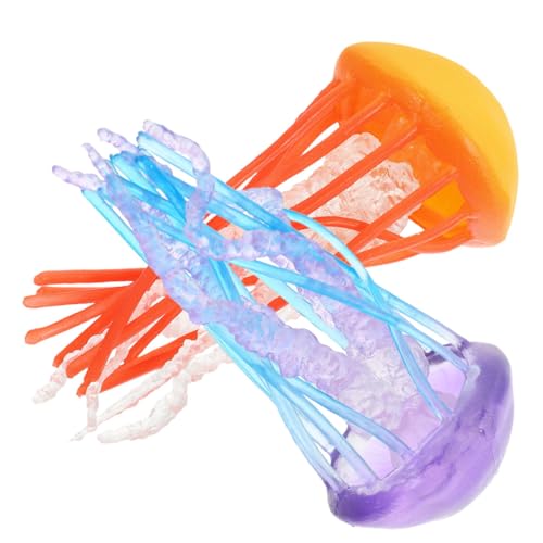 Kisangel 2 Stück Quallenmodell Tank Simulation Dekorationen realistisch Figur Ozeantiermodelle Marinemodell kleines Quallendekor simuliertes Quallenmodell Plastik von Kisangel