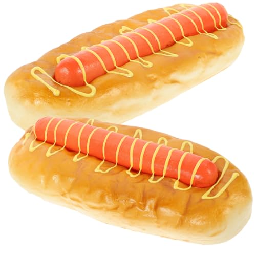 Kisangel 2 Stück Realistisches Burger Modell Weiches Detailgetreues Fake Food Fotorequisit Vielseitige Deko für Küche Laden Party und Lernspielzeug Naturgetreue Simulation von Kisangel