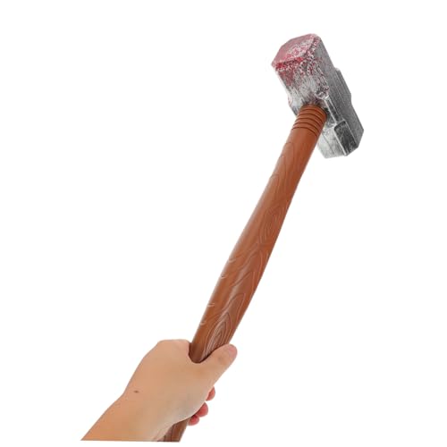Kisangel 2 Stück Realistisches Vorschlaghammer aus Leichtem Kunststoff Sicher mit Abgerundeten Kanten Detailgetreues Design für Halloween Kostüm Requisiten und Party Cosplay Zubehör von Kisangel