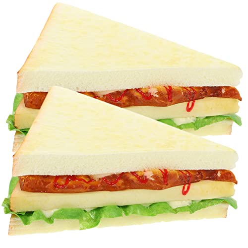 Kisangel 2 Stück Sandwich-Modell Sandwich-Food-Modell Kleines Künstliches Sandwich Sandwich-Requisiten Simuliertes Sandwich Bäckerei Essen Fotostütze Lebensmittelmodelle Pu Kisangel 2 Stück Sandwich-Modell Sandwich-Food-Modell Kleines Künstliches Sandwich Sandwich-Requisiten Simuliertes Sandwich Bäckerei Essen Fotostütze Lebensmittelmodelle Pu von Kisangel