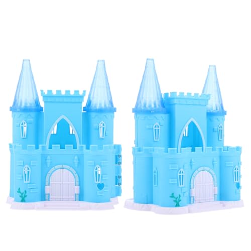 Kisangel 2 Stück Schloss Miniatur-Outdoor-Tools Villa Schloss Form Kleine Hausdekoration Puppenhaus-Layout Zubehör für Puppenhäuser kleines Hauszubehör Abs Blau Kisangel 2 Stück Schloss Miniatur-Outdoor-Tools Villa Schloss Form Kleine Hausdekoration Puppenhaus-Layout Zubehör für Puppenhäuser kleines Hauszubehör Abs Blau von Kisangel