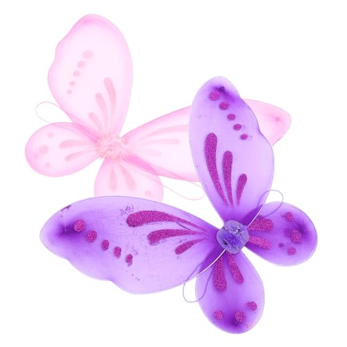 Kisangel 2 Stück Schmetterlingsflügel für Cosplay Engelsflügel Kostüm Zubehör für Karneval Halloween und Bühnenaufführungen Vielseitig Kombinierbar für Verschiedene Outfits Kisangel 2 Stück Schmetterlingsflügel für Cosplay Engelsflügel Kostüm Zubehör für Karneval Halloween und Bühnenaufführungen Vielseitig Kombinierbar für Verschiedene Outfits von Kisangel