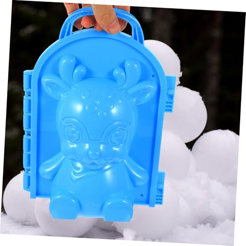 Kisangel 2 Stück Schneeballformer Schneeballzange aus Sicherem Material mit Glatten Kanten Vielseitig für Schnee und Einfache Handhabung Kreatives Cartoon Design für Winterspiele von Kisangel