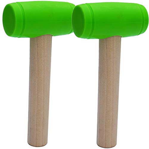 Kisangel 2 Stück Spielzeug Holzhammer für Kinder Simulation Hämmer Lernspielzeug für Kleinkinder Sicheres Klopfspielzeug für Kreative von Kisangel