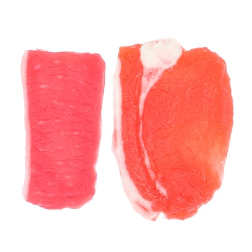 Kisangel 2 Stück Simuliertes Fleischwürfelmodell gefälschtes Essen zur Präsentation gefälschtes Fleisch Lebensmitteldekor lebensechtes Kunstfleischmodell Fleisch PVC rot Kisangel 2 Stück Simuliertes Fleischwürfelmodell gefälschtes Essen zur Präsentation gefälschtes Fleisch Lebensmitteldekor lebensechtes Kunstfleischmodell Fleisch PVC rot von Kisangel