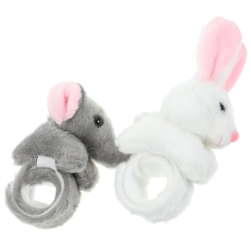 Kisangel 2 Stück Slap Armbänder Tiere Slap Bands für Dschungel Thema Partygeschenke und Hase für Geburtstagsfeiern und Spielaktivitäten von Kisangel