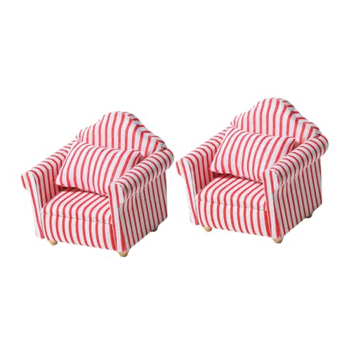 Kisangel 2 Stück Striped Sofa Model Zubehör für Puppenhäuser Mini Möbel Miniaturmöbel Kleinkindspielzeug Puppenstubenmöbel Puppenhauszubehör Puppenzubehör Baumwollfabrik Kisangel 2 Stück Striped Sofa Model Zubehör für Puppenhäuser Mini Möbel Miniaturmöbel Kleinkindspielzeug Puppenstubenmöbel Puppenhauszubehör Puppenzubehör Baumwollfabrik von Kisangel