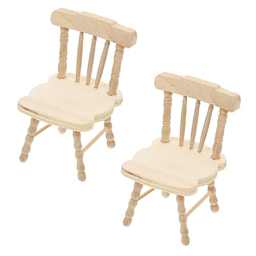 Kisangel 2 Stück Stuhlform für kinderspielzeug Toys for hühner Children Toys holzstuhl DIY Mini-Modellierspielzeug Mikroszenenverzierung hölzern Light Brown Kisangel 2 Stück Stuhlform für kinderspielzeug Toys for hühner Children Toys holzstuhl DIY Mini-Modellierspielzeug Mikroszenenverzierung hölzern Light Brown von Kisangel