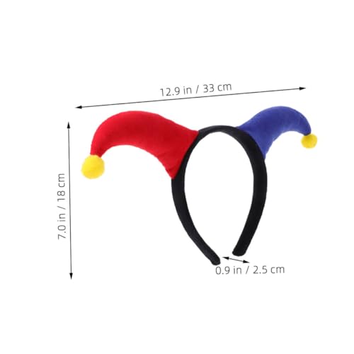Kisangel 2 Stück Teiliges Clown Haarreif mit Kreativem Hutdesign Stabilem Rahmen für Halloween Party Karneval Kostümfest und Bühnenshow Geeignet für Erwachsene Kisangel 2 Stück Teiliges Clown Haarreif mit Kreativem Hutdesign Stabilem Rahmen für Halloween Party Karneval Kostümfest und Bühnenshow Geeignet für Erwachsene von Kisangel