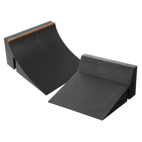 Kisangel 2 Stück Teiliges Finger Skateboard Rampen für Skateboard Parks Fördert Geschicklichkeit und Spaß aus Robustem Perfektes für Junge von Kisangel