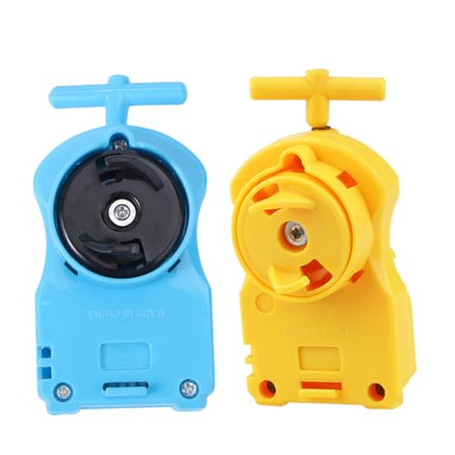 Kisangel 2 Stück Teiliges Gyro Launcher Langlebiger Robuster Kunststoff Spin Emitter Zubehör für Gyro Burst Spiel Farblich Zufällig Pädagogisches für Sammler Zufällige Zufällige Farbe von Kisangel