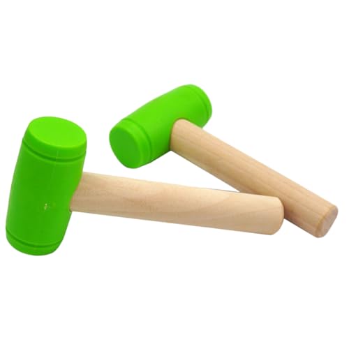 Kisangel 2 Stück Teiliges Holzspielzeug Hammer Leicht und Langlebig Pädagogisches Werkzeug für Jungen und Mädchen als Geburtstagsgeschenk und Spielrequisite von Kisangel