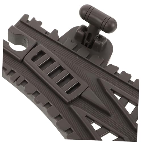 Kisangel 2 Stück Teiliges Kunststoff Eisenbahngleis mit Flexibler Steigung Kompatibel mit Standard Schienen für Kleinkinder Geeignet Fördert Motorik und Räumliches Beim Spiel von Kisangel