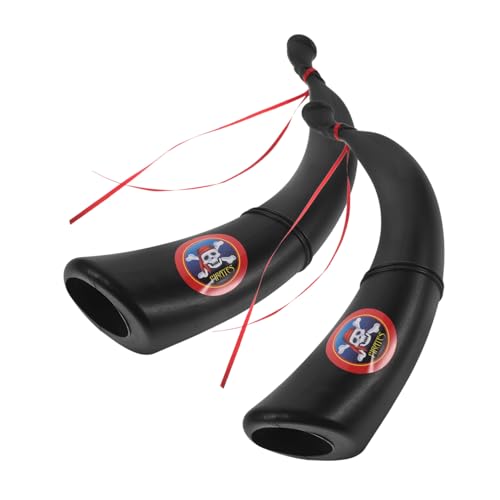 Kisangel 2 Stück Teiliges Piratenhorn Piratenparty Zubehör Halloween Kostüm Cosplay Prop Leichte Tragbare Piratenhörner für Fasching Bühnenauftritte und Karneval Kisangel 2 Stück Teiliges Piratenhorn Piratenparty Zubehör Halloween Kostüm Cosplay Prop Leichte Tragbare Piratenhörner für Fasching Bühnenauftritte und Karneval von Kisangel
