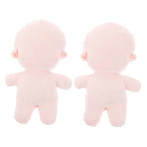 Kisangel 2 Stück Teiliges Puppen mit Skelett Skelett Weicher Plüschstoff Glatte Oberfläche Niedliche Blanko Puppen zum Selbergestalten für DIY Anziehpuppen Kreatives von Kisangel