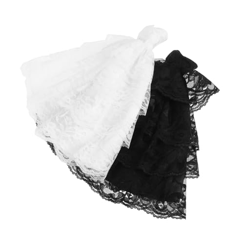 Kisangel 2 Stück Teiliges Puppenkleid Handgefertigte Weiße und Schwarze Spitzen-Brautkleider Charmantes Abendkleid Zubehör für Actionfigur Ergänzung für Puppenhaus und Sammler Kisangel 2 Stück Teiliges Puppenkleid Handgefertigte Weiße und Schwarze Spitzen-Brautkleider Charmantes Abendkleid Zubehör für Actionfigur Ergänzung für Puppenhaus und Sammler von Kisangel