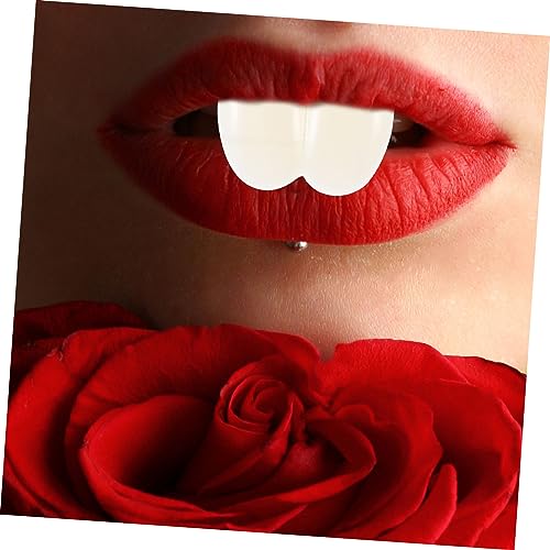 Kisangel 2 Stück Teiliges Resin Hasenzähne Stabile Fake Zähne für Cosplay Party Langlebig und Sicher für Halloween Themenpartys Prank Party Decor Zubehör von Kisangel