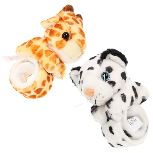 Kisangel 2 Stück Teiliges Slap Bracelet mit Weichen Plüsch tiermotiven Bequemes Schnapparmband für Mädchen und Jungen Langlebig Leicht für Partys und Alltag von Kisangel