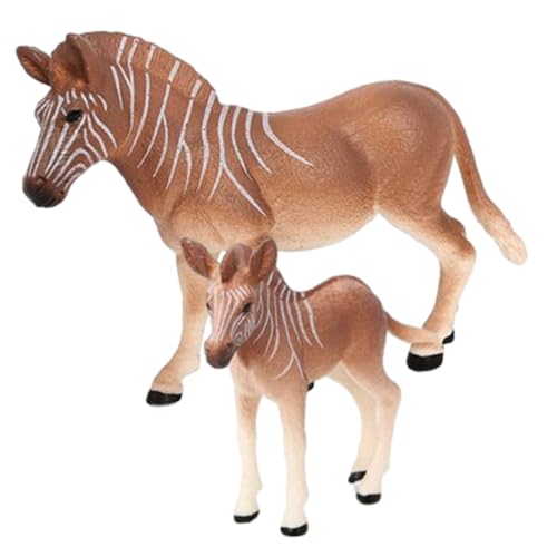 Kisangel 2 Stück Teiliges Zebrass Modell aus Kunststoff Realistische Tierfigur Deko und Lernspielzeug für Garten Lebensechte Simulation Kleintierfigur von Kisangel