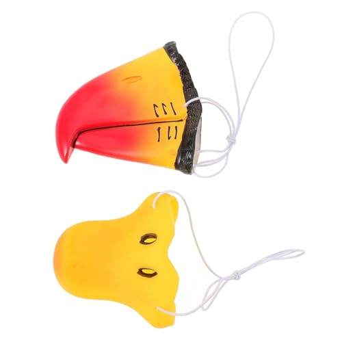 Kisangel 2 Stück Tiernase Cosplay Requisiten Enten und Papagei Schnäbel für Halloween Kostüme Lustige Tiermasken für Karneval und Theateraufführungen Kisangel 2 Stück Tiernase Cosplay Requisiten Enten und Papagei Schnäbel für Halloween Kostüme Lustige Tiermasken für Karneval und Theateraufführungen von Kisangel
