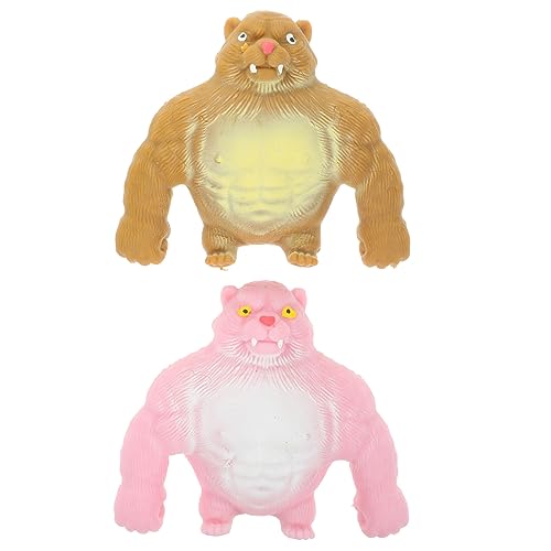 Kisangel 2 Stücke Quetschen Spielzeug Stressabbau für Kinder und Erwachsene Dehnbarer Tiger Druckball für Partys Halloween von Kisangel